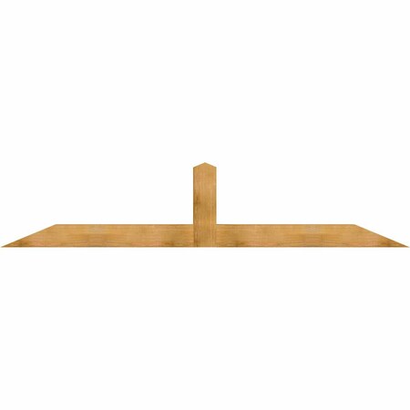 Ekena Millwork Portland Rough Sawn Timber Gable Bracket, Western Red Cedar, 108"W x 22"H x 6"D x 6"F, 5/12 Pitch GBW108X22X0606POR00RWR